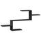 vidaXL Wall Shelf Black 104x15x49 cm Engineered Wood
