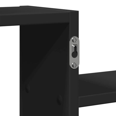 vidaXL Wall Shelf Black 104x15x49 cm Engineered Wood