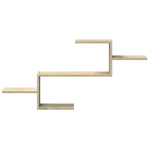 vidaXL Wall Shelf Sonoma Oak 104x15x49 cm Engineered Wood