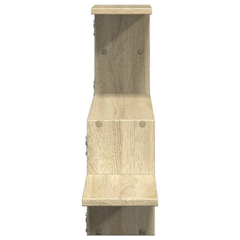 vidaXL Wall Shelf Sonoma Oak 104x15x49 cm Engineered Wood