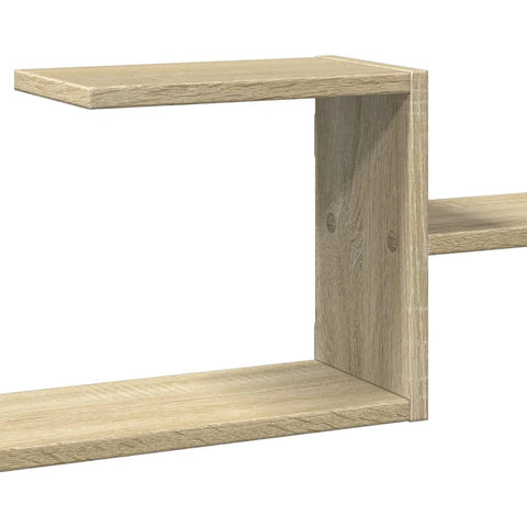 vidaXL Wall Shelf Sonoma Oak 104x15x49 cm Engineered Wood
