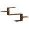 vidaXL Wall Shelf Smoked Oak 104x15x49 cm Engineered Wood