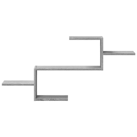 vidaXL Wall Shelf Grey Sonoma 104x15x49 cm Engineered Wood