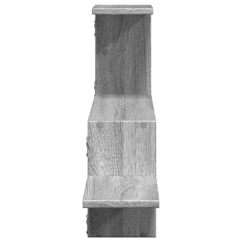 vidaXL Wall Shelf Grey Sonoma 104x15x49 cm Engineered Wood