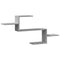 vidaXL Wall Shelf Grey Sonoma 104x15x49 cm Engineered Wood