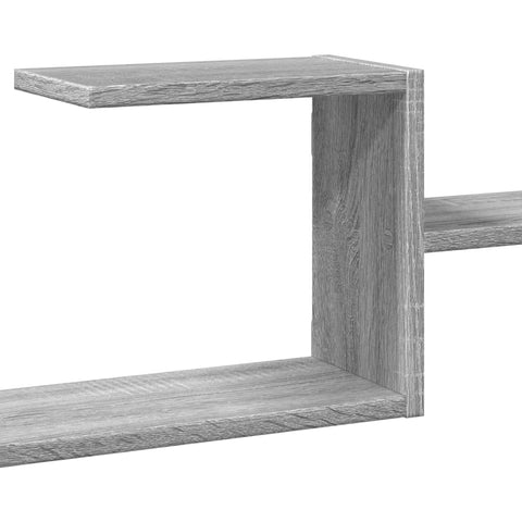 vidaXL Wall Shelf Grey Sonoma 104x15x49 cm Engineered Wood