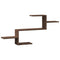 vidaXL Wall Shelf Brown Oak 104x15x49 cm Engineered Wood
