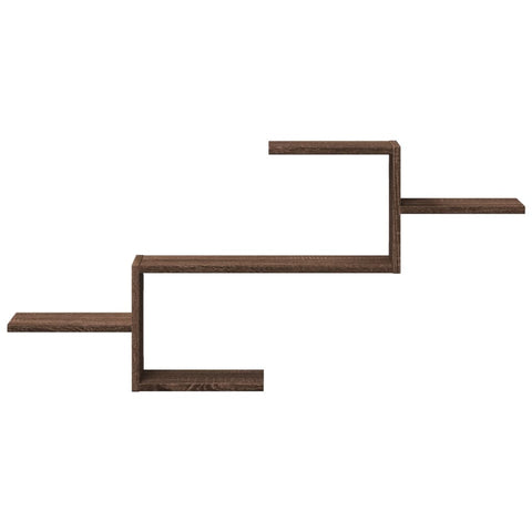 vidaXL Wall Shelf Brown Oak 104x15x49 cm Engineered Wood