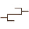 vidaXL Wall Shelf Brown Oak 104x15x49 cm Engineered Wood