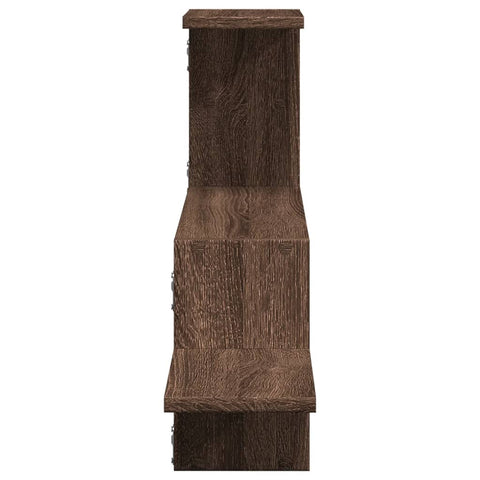 vidaXL Wall Shelf Brown Oak 104x15x49 cm Engineered Wood