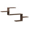 vidaXL Wall Shelf Brown Oak 104x15x49 cm Engineered Wood