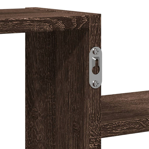 vidaXL Wall Shelf Brown Oak 104x15x49 cm Engineered Wood