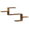vidaXL Wall Shelf Old Wood 104x15x49 cm Engineered Wood