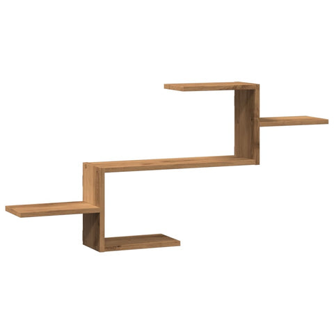 vidaXL Wall Shelf Artisian Oak 104x15x49 cm Engineered Wood