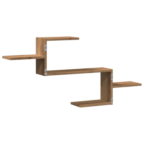vidaXL Wall Shelf Artisian Oak 104x15x49 cm Engineered Wood