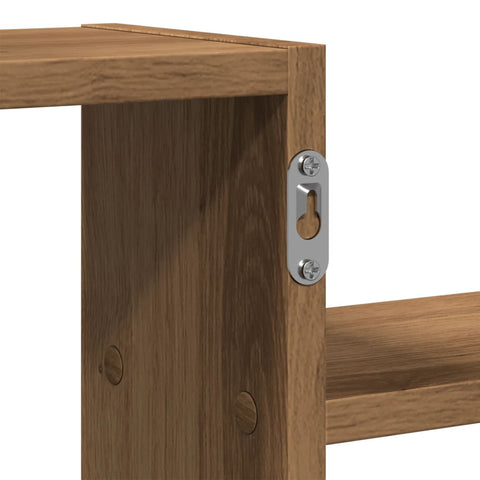 vidaXL Wall Shelf Artisian Oak 104x15x49 cm Engineered Wood
