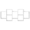 vidaXL Wall Shelf White 159x18x65 cm Engineered Wood