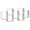 vidaXL Wall Shelf White 159x18x65 cm Engineered Wood