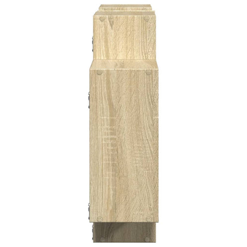 vidaXL Wall Shelf Sonoma Oak 159x18x65 cm Engineered Wood