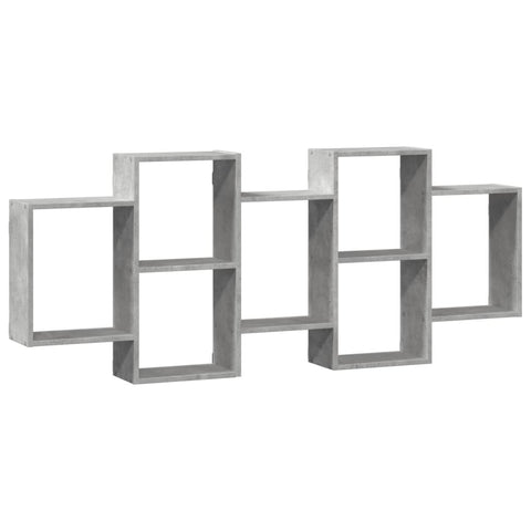 vidaXL Wall Shelf Concrete Grey 159x18x65 cm Engineered Wood