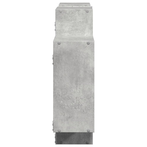 vidaXL Wall Shelf Concrete Grey 159x18x65 cm Engineered Wood