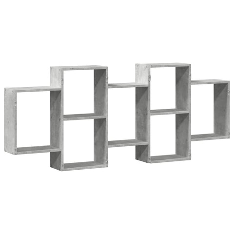 vidaXL Wall Shelf Concrete Grey 159x18x65 cm Engineered Wood