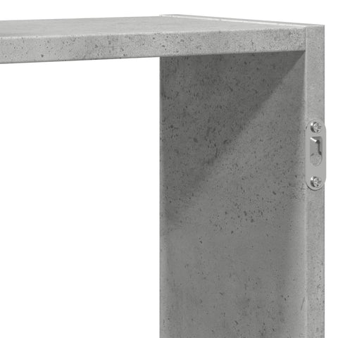 vidaXL Wall Shelf Concrete Grey 159x18x65 cm Engineered Wood
