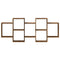 vidaXL Wall Shelf Old Wood 159x18x65 cm Engineered Wood