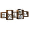 vidaXL Wall Shelf Smoked Oak 129x18x42 cm Engineered Wood