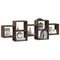 vidaXL Wall Shelf Brown Oak 129x18x42 cm Engineered Wood