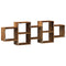 vidaXL Wall Shelf Old Wood 129x18x42 cm Engineered Wood