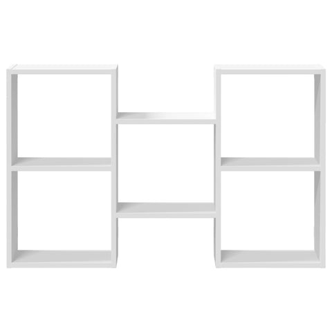 vidaXL Wall Shelf White 96x18x60 cm Engineered Wood