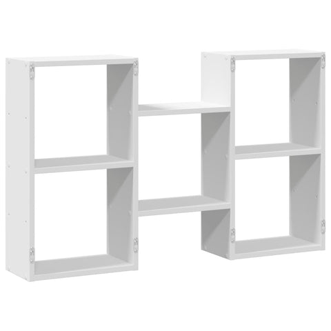 vidaXL Wall Shelf White 96x18x60 cm Engineered Wood