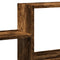 vidaXL Wall Shelf Smoked Oak 96x18x60 cm Engineered Wood