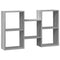 vidaXL Wall Shelf Grey Sonoma 96x18x60 cm Engineered Wood