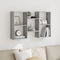 vidaXL Wall Shelf Grey Sonoma 96x18x60 cm Engineered Wood