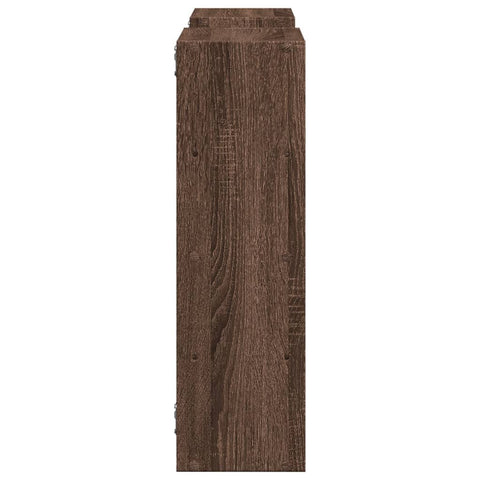 vidaXL Wall Shelf Brown Oak 96x18x60 cm Engineered Wood