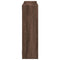 vidaXL Wall Shelf Brown Oak 96x18x60 cm Engineered Wood