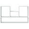 vidaXL Wall Shelf White 99x15x60 cm Engineered Wood