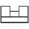 vidaXL Wall Shelf Black 99x15x60 cm Engineered Wood