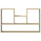 vidaXL Wall Shelf Sonoma Oak 99x15x60 cm Engineered Wood