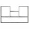 vidaXL Wall Shelf Concrete Grey 99x15x60 cm Engineered Wood
