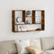 vidaXL Wall Shelf Smoked Oak 99x15x60 cm Engineered Wood