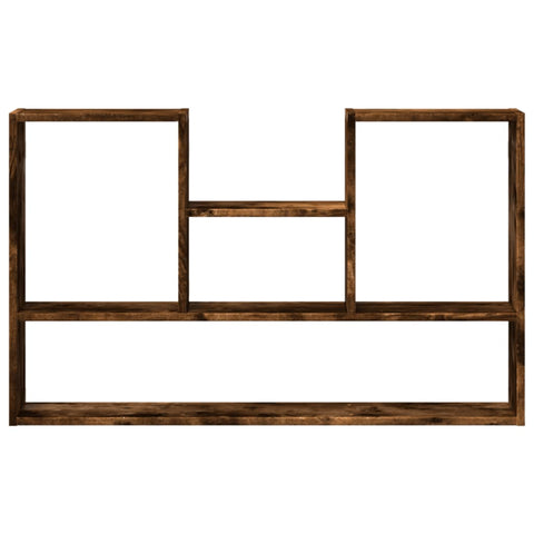 vidaXL Wall Shelf Smoked Oak 99x15x60 cm Engineered Wood