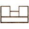 vidaXL Wall Shelf Smoked Oak 99x15x60 cm Engineered Wood