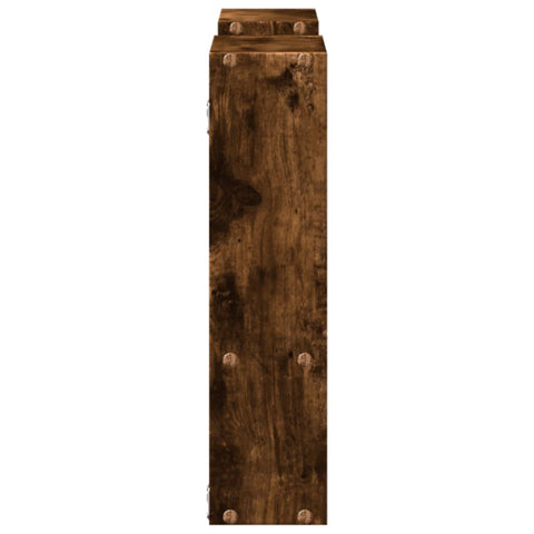 vidaXL Wall Shelf Smoked Oak 99x15x60 cm Engineered Wood