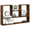 vidaXL Wall Shelf Smoked Oak 99x15x60 cm Engineered Wood