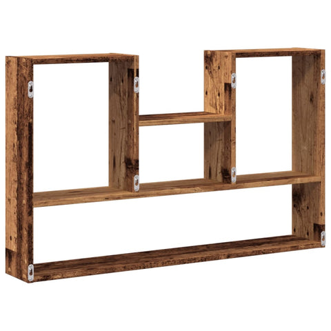 vidaXL Wall Shelf Old Wood 99x15x60 cm Engineered Wood
