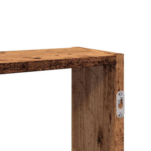vidaXL Wall Shelf Old Wood 99x15x60 cm Engineered Wood