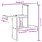 vidaXL Wall Shelves 2 pcs Sonoma Oak 38x12x38 cm Engineered Wood